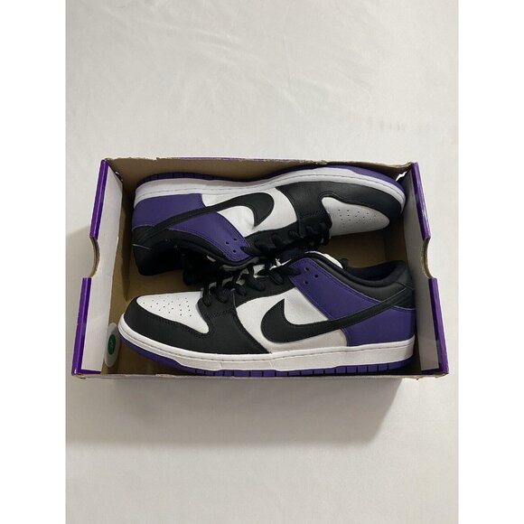 New Mens Size 14 Purple Nike SB Dunk Low Pro Skateboarding Shoes BQ6817 500 main image 4